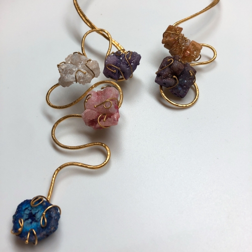 Candy Pops Handmade Gold-Plated Necklace