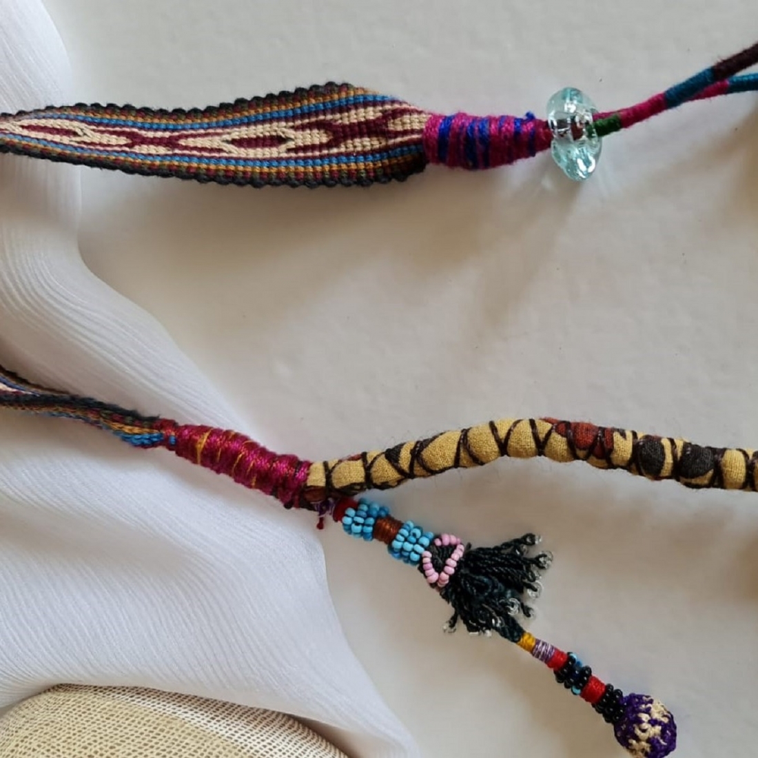Damascus Handmade original Tribal Art Necklace