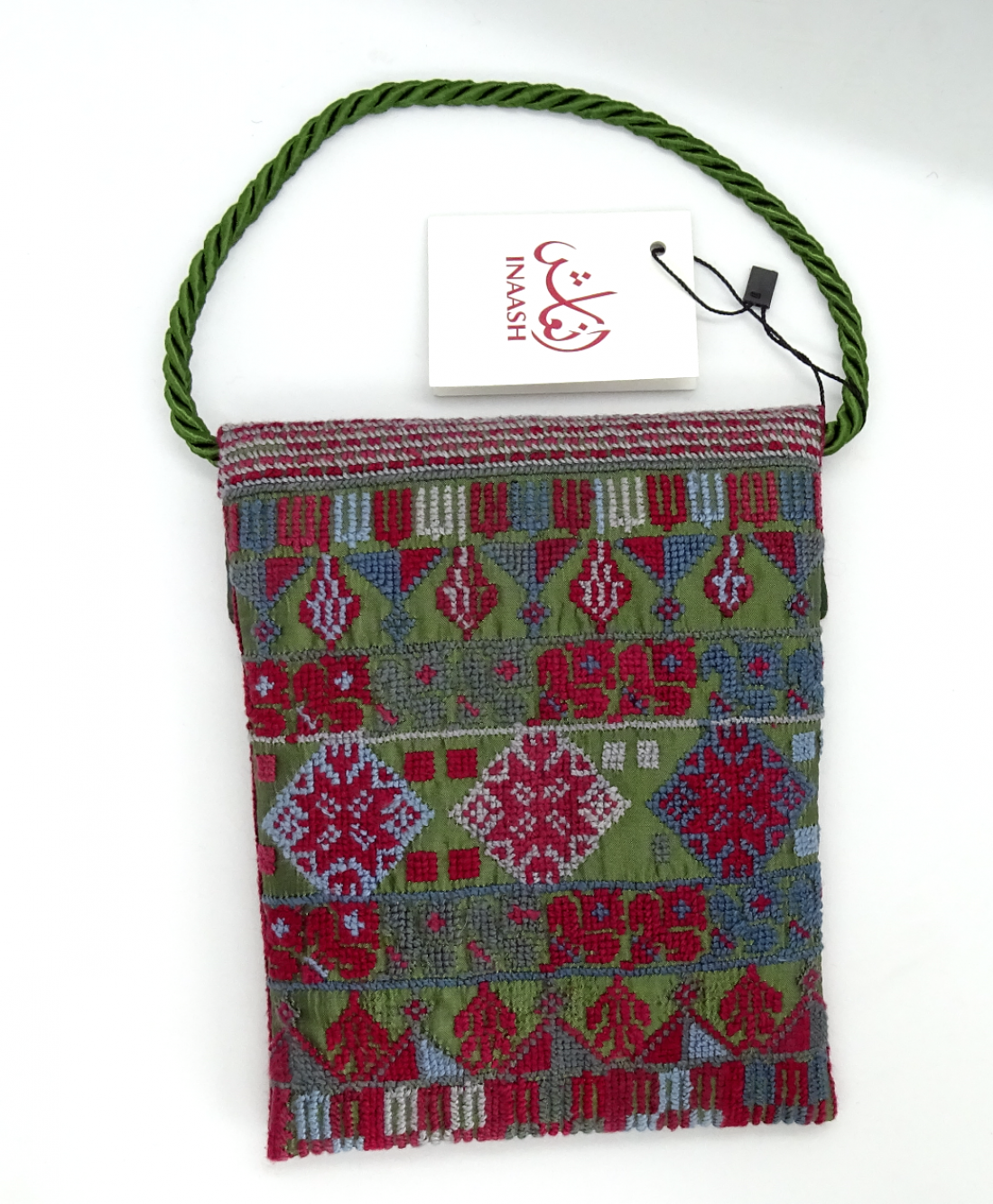 Silk BirdBag drawstring Embroidered bag
