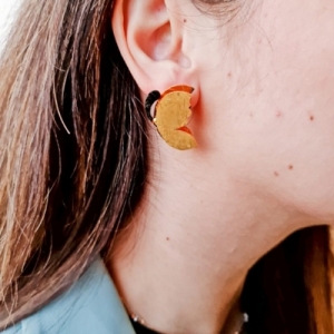   Mini Butterflies Handmade Gold-Plated Earrings